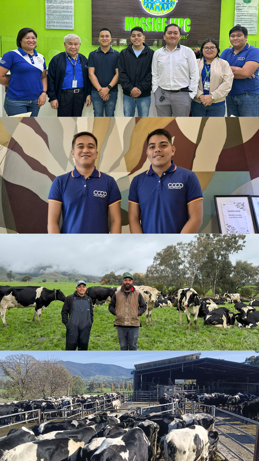 dairy farm trainees